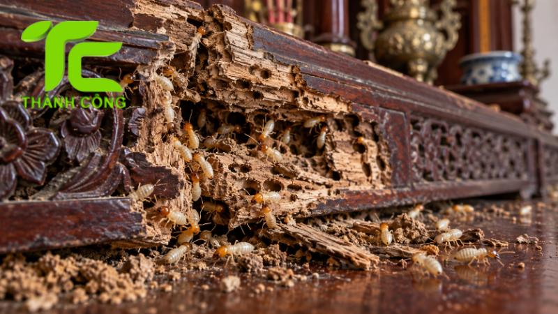 Mối ăn bàn thờ có ảnh hưởng phong thủy không? Cách khắc phục 6 Mối ăn bàn thờ